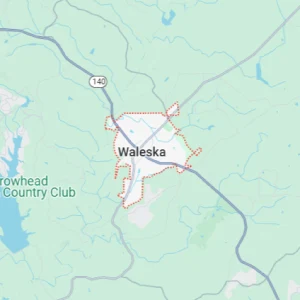 Waleska GA service area map